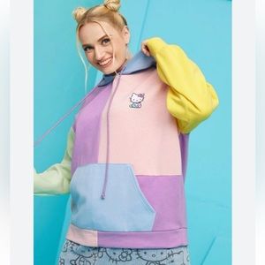 hello kitty color block sweatshirt